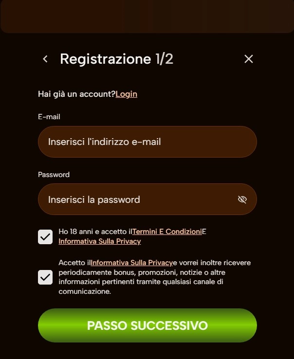 Registrazione